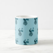 Mug Paon Bleu Romantique (Centre)