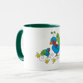 Mug Paon de maman et de bébé (Devant gauche)