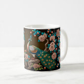 Mug Paon floral (Devant droit)