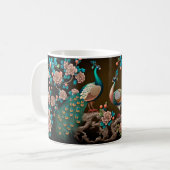 Mug Paon floral (Devant gauche)