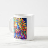 Mug Paon vibrant  (Devant gauche)
