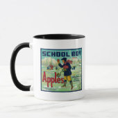 Mug Paonia, Colorado - School Boy Apple Étiquette (Gauche)