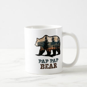 Mug Pap-pap Ours Vintage Rétro Drôle Pappap Grand-père