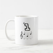 Mug Papa #1 dans la notation musicale (Gauche)