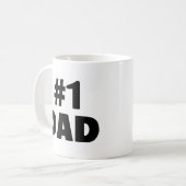 Mug Papa #1 (noir) (Devant gauche)