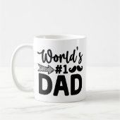 Mug Papa #1 personnalisé dans le monde (Gauche)