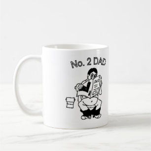 Mug Papa #2 drôle (sur le pot)