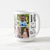 Mug Papa 4 Photos Simplement La Meilleure Personnalisa (Devant droit)