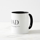 Mug Papa a établi 2025 (Devant droit)