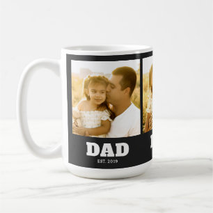 Mug Papa a établi Black Bold 3 Photo