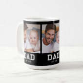 Mug Papa a établi Bold Black 3 Photo (Devant gauche)
