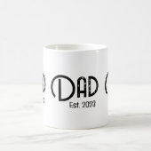 Mug Papa a établi le texte grunge année nouvelle papa (Centre)