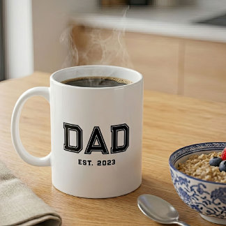 Mug Papa a établi un nouveau cadeau pour papa