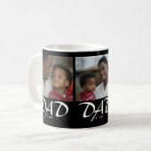 Mug Papa a établi un script moderne noir 3 Photo (Devant gauche)