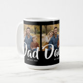 Mug Papa a établi un script noir 3 Photo (Devant gauche)
