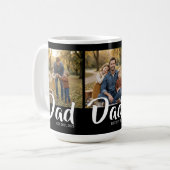 Mug Papa a établi un script noir 3 Photo (Devant gauche)