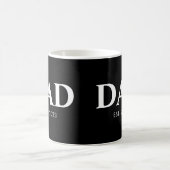 Mug Papa a Fondé Texte Simple Année Min (Centre)