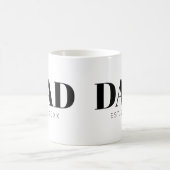 Mug Papa a Fondé Texte Simple Est Année (Centre)