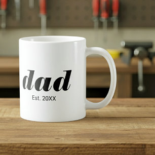 Mug Papa a fondé un nouveau cadeau pour papa