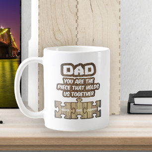Mug Papa a une famille ensemble   2 Édition Noms