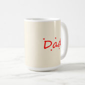 Mug Papa adorable (Devant droit)