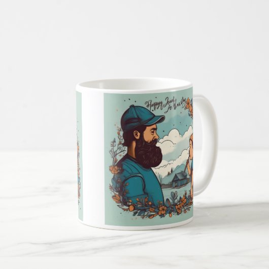 Mug Papa aime (Devant droit)