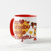 Mug Papa aime bébé le plus au monde (Devant gauche)