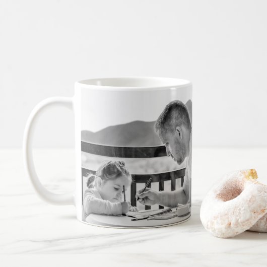 Mug Papa ajoute ta propre photo personnalisée (Avec donut)