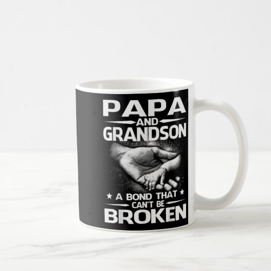 Mug Papa And Grandson A Bond That Can't Be Broken (Droite)
