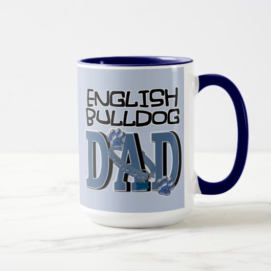 Mug PAPA anglais de bouledogue (Droite)