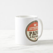 Mug Papa authentique un vrai classique (Devant droit)
