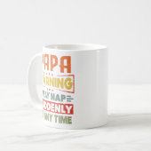 Mug Papa Avertissement Peut Tomber Soudainement À Tout (Devant gauche)