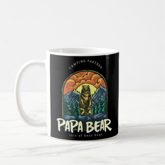 Mug Papa Bear camping (Gauche)