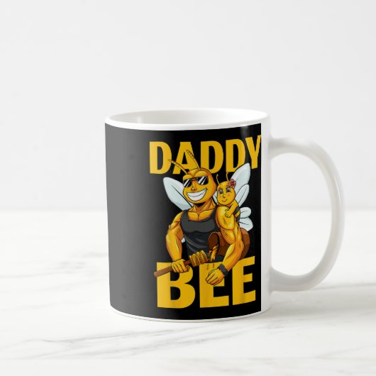 Mug Papa Bee Bee Abeille Miel Papa Avec Fille Gir (Droite)