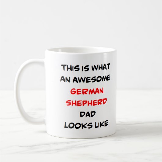Mug papa berger allemand, génial (Gauche)