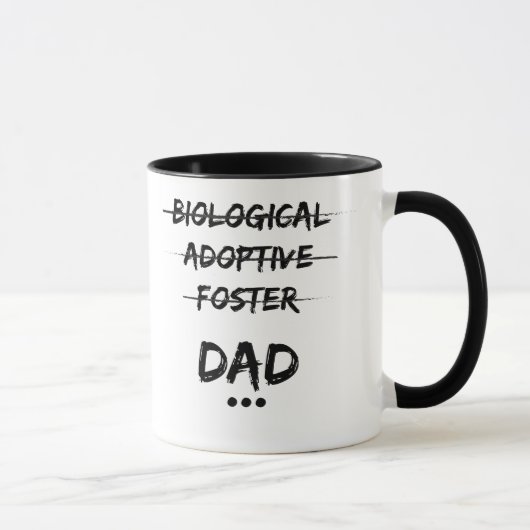 Mug … Papa biologique, adoptif, adoptif (Droite)