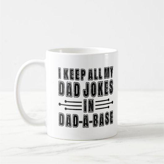 Mug Papa Blague Dans Papa Une Fête des pères De Base P (Gauche)