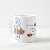 Mug Papa Boho Créé Attrapeur de rêves (Devant gauche)