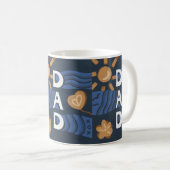 Mug Papa - Bonne Fête des pères bleu marine (Devant droit)