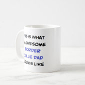 Mug papa border collie, génial (Devant gauche)