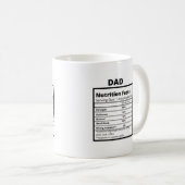 Mug Papa - Boue d'ingrédients (Devant droit)