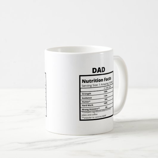 Mug Papa - Boue d'ingrédients (Devant droit)