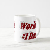 Mug Papa burgundy demi-texte (Devant droit)