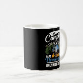 Mug Papa Camping Moderne (Devant droit)