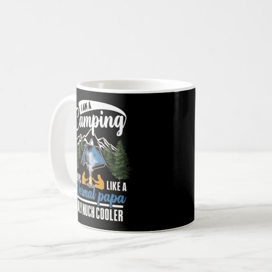 Mug Papa Camping Moderne (Devant gauche)