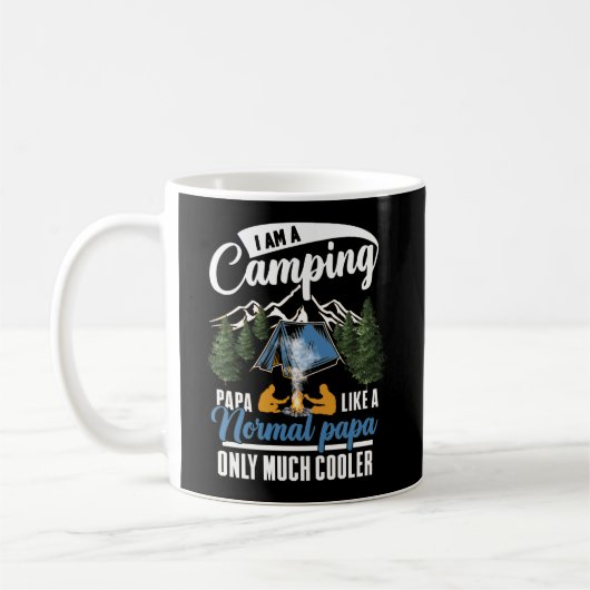 Mug Papa Camping Moderne (Gauche)