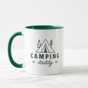 Mug Papa camping père forêt campeur drôle père