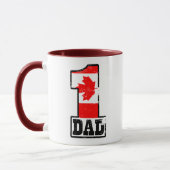 Mug Papa canadien du numéro 1 (Gauche)