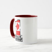 Mug Papa canadien du numéro 1 (Devant gauche)