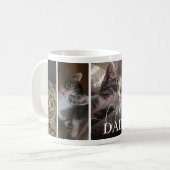 Mug Papa Chat 5 Collage de Photos (Devant gauche)